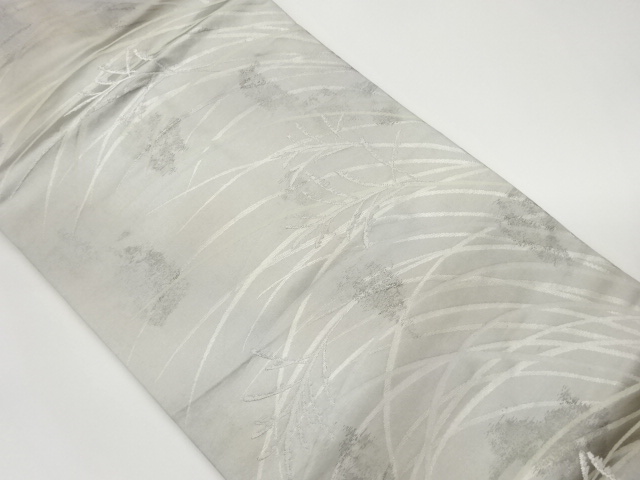 芝草模様織出し名古屋帯